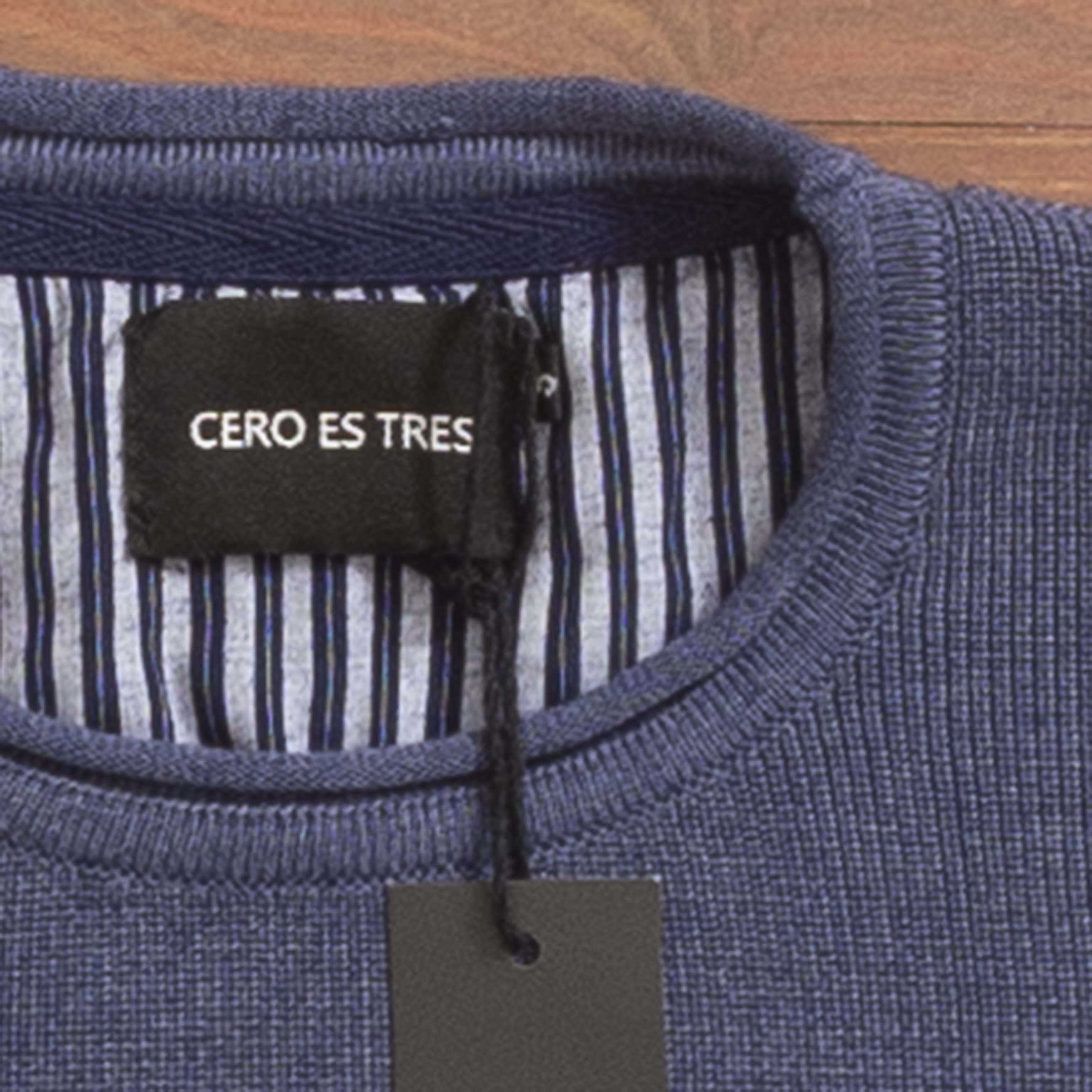 5238AM - SWEATER PERLE AZUL MARINO